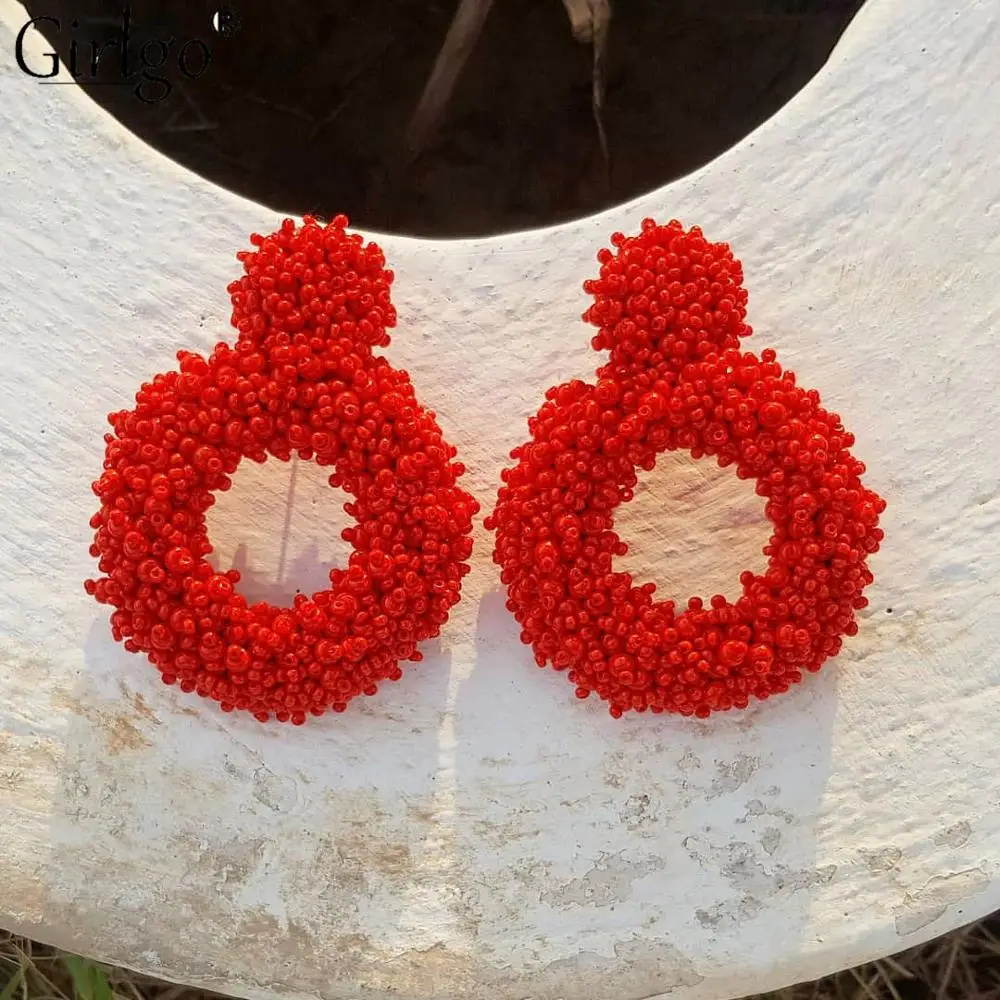 Girlgo Red Fringed Tassel Earrings Handmade Drop Earrings for Women Ethnic Brand Design Earrings Jewelry Dropshipping Gifts Hot
Girlgo Red Fringed Tassel Earrings Handmade Drop Earrings for Women Ethnic Brand Design Earrings Jewelry Dropshipping Gifts Hot