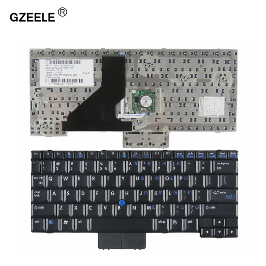 GZEELE US Laptop Keyboard For HP Compaq NC2400 NC2410 with Point sticker Black US version - 412782-001 AE0T1TPU117
GZEELE US Laptop Keyboard For HP Compaq NC2400 NC2410 with Point sticker Black US version - 412782-001 AE0T1TPU117