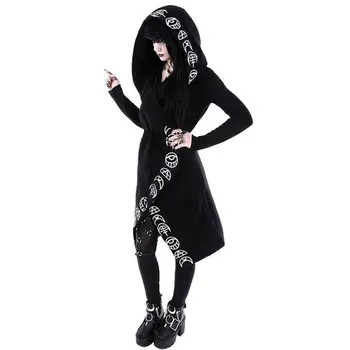 Rosetic Hoodies Gothic Casual Cool Chic Black Plus Size Women Sweatshirts Loose Cotton Hooded Plain Print Female Punk Hoodies 
Rosetic Hoodies Gothic Casual Cool Chic Black Plus Size Women Sweatshirts Loose Cotton Hooded Plain Print Female Punk Hoodies