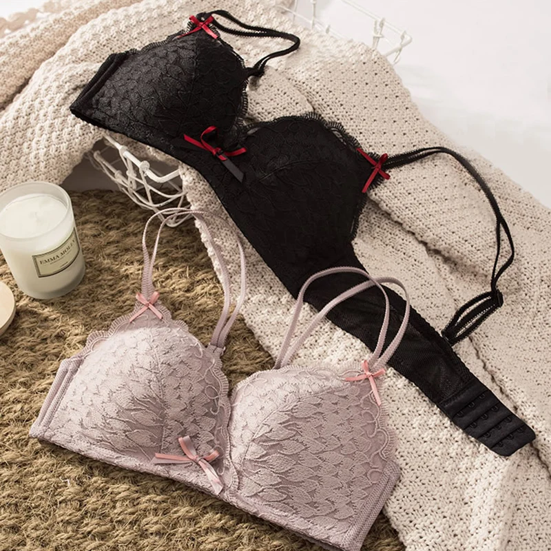 Lace Push Up Bra And Panties Sexy Lingere Set Deep V Embroidery Small Breast Bra For Women Underwear Girl Brassiere Black White
Lace Push Up Bra And Panties Sexy Lingere Set Deep V Embroidery Small Breast Bra For Women Underwear Girl Brassiere Black White