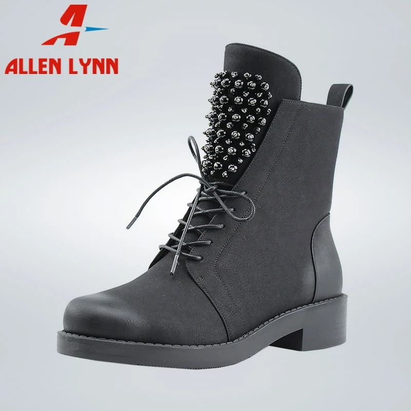 ALLEN Brand New Big Size 36-42 Metal Decoration Cross Tied Zip Shoes Woman Casual Party Ol Spring Autumn Ankle Boots
ALLEN Brand New Big Size 36-42 Metal Decoration Cross Tied Zip Shoes Woman Casual Party Ol Spring Autumn Ankle Boots