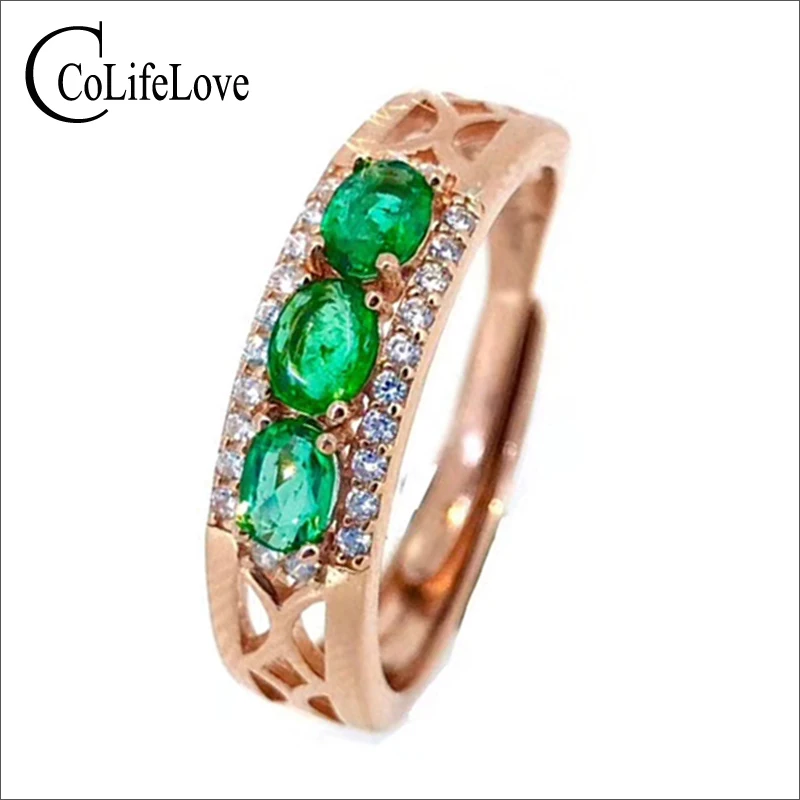 CoLife Jewerly 100% Real Natural Emerald Ring 3 Pcs Emerald Silver Ring 925 Sterling Silver Emerald Jewelry Free Gift Box
CoLife Jewerly 100% Real Natural Emerald Ring 3 Pcs Emerald Silver Ring 925 Sterling Silver Emerald Jewelry Free Gift Box