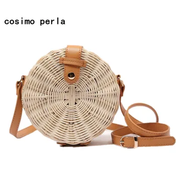 Circular Wicker Rattan Summer Straw Beach Purses 2020 Boho Bali Small Crossbody Bags for Women Woven Round Shoulder Bag
Circular Wicker Rattan Summer Straw Beach Purses 2020 Boho Bali Small Crossbody Bags for Women Woven Round Shoulder Bag