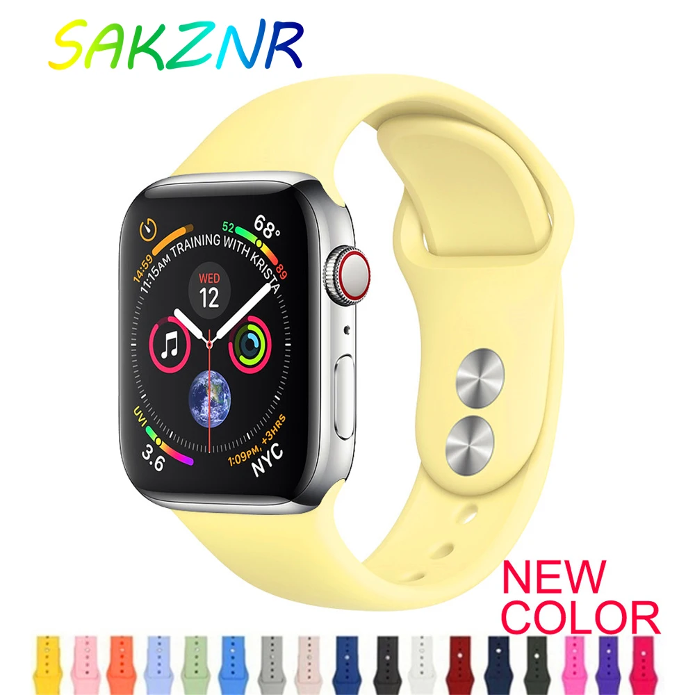 Strap For Apple Watch band 38mm 42mm iWatch 4 band 44mm 40mm Sport Silicone belt Bracelet correa Apple watch 4 3 2 1 Accessories
Strap For Apple Watch band 38mm 42mm iWatch 4 band 44mm 40mm Sport Silicone belt Bracelet correa Apple watch 4 3 2 1 Accessories
