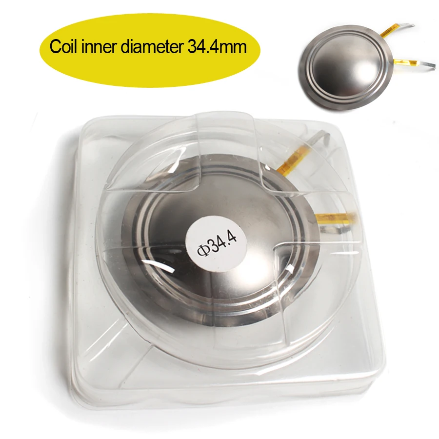 2PCS 34.4MM Voice Coil Titanium Film 34.5 Core Horn Tweeter Diaphragm Unilateral Outlet KSV Treble Speaker Repair Accessorie
2PCS 34.4MM Voice Coil Titanium Film 34.5 Core Horn Tweeter Diaphragm Unilateral Outlet KSV Treble Speaker Repair Accessorie