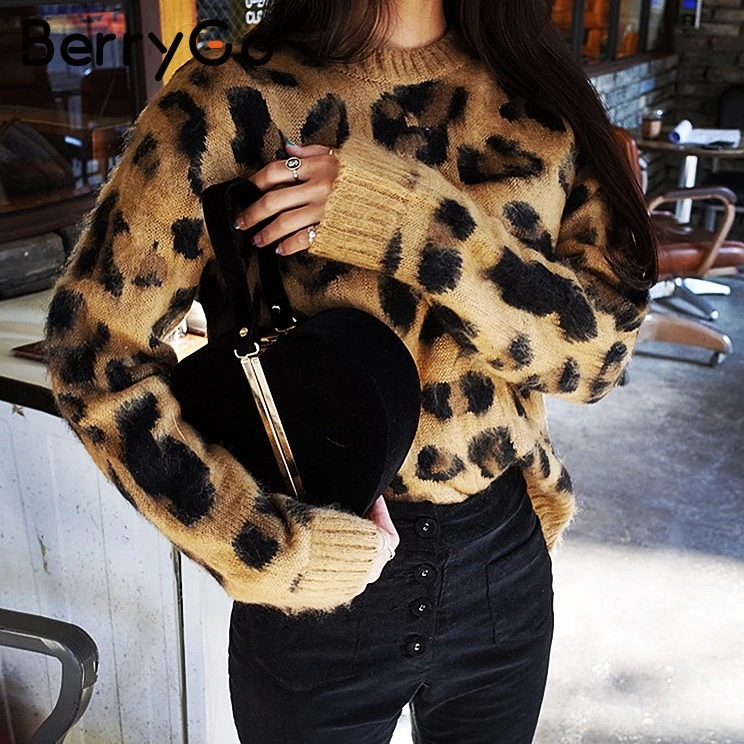 BerryGo Leopard knitting women sweater Knitted vintage sweaters female 2018 autumn winter long sleeve causal jumper
BerryGo Leopard knitting women sweater Knitted vintage sweaters female 2018 autumn winter long sleeve causal jumper