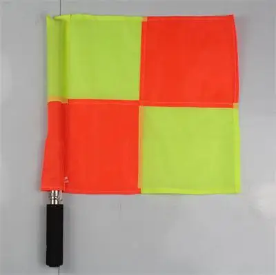 1Pcs Hot Sale Professional Sports Soccer Referee Hand Flag Football Linesman Flags Football Referee Equipment Tool 35*35cm
1Pcs Hot Sale Professional Sports Soccer Referee Hand Flag Football Linesman Flags Football Referee Equipment Tool 35*35cm