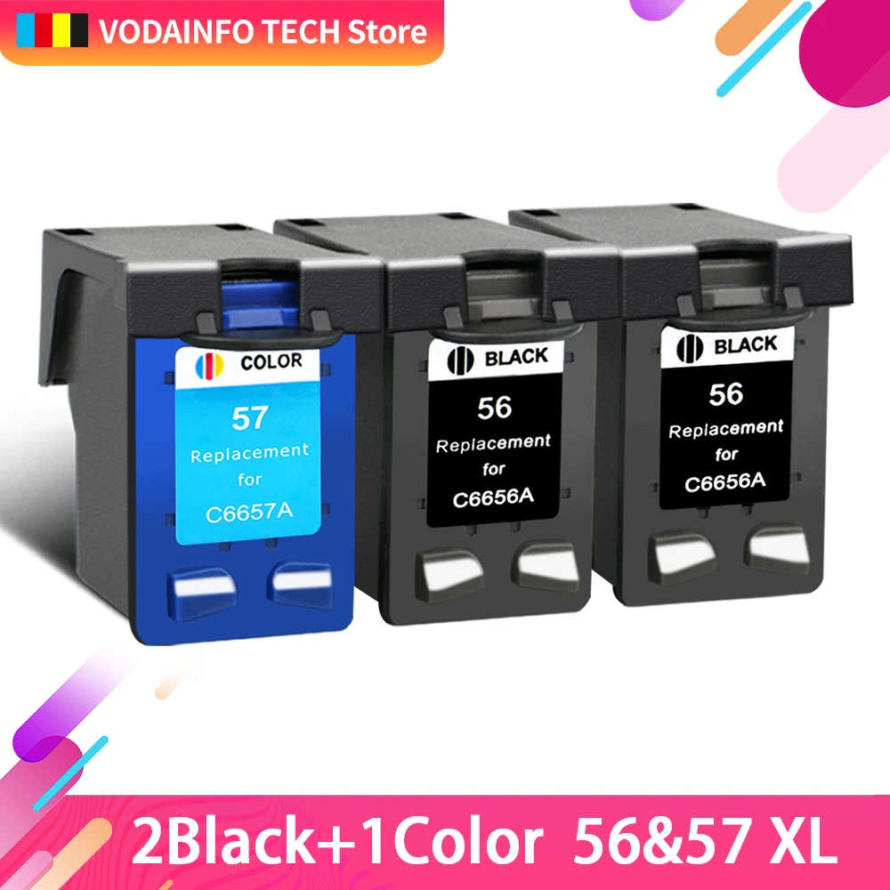 Сменный картридж QSYRAINBOW для HP 56 57 XL hp OfficeJet 5508 5510 5515 6110 6150 J5500 J5508 J5520 PSC 1315 | Компьютеры