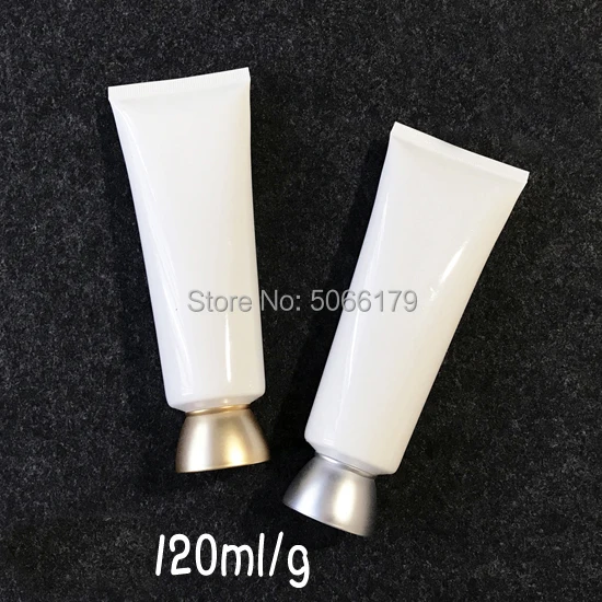 120ml/g Plastic Empty Cosmetic Hand Cream Container White Hose Soft Facial Cleaner Tube Squeeze Shampoo/Body Wash | Красота и