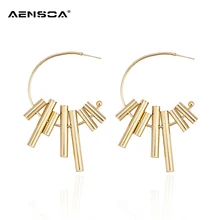 AENSOA Gold Fashion Hoop Earrings For Women Girl Metal Round Open Circle Elegant Big Statement Earrings Party Wedding Jewelry
AENSOA Gold Fashion Hoop Earrings For Women Girl Metal Round Open Circle Elegant Big Statement Earrings Party Wedding Jewelry