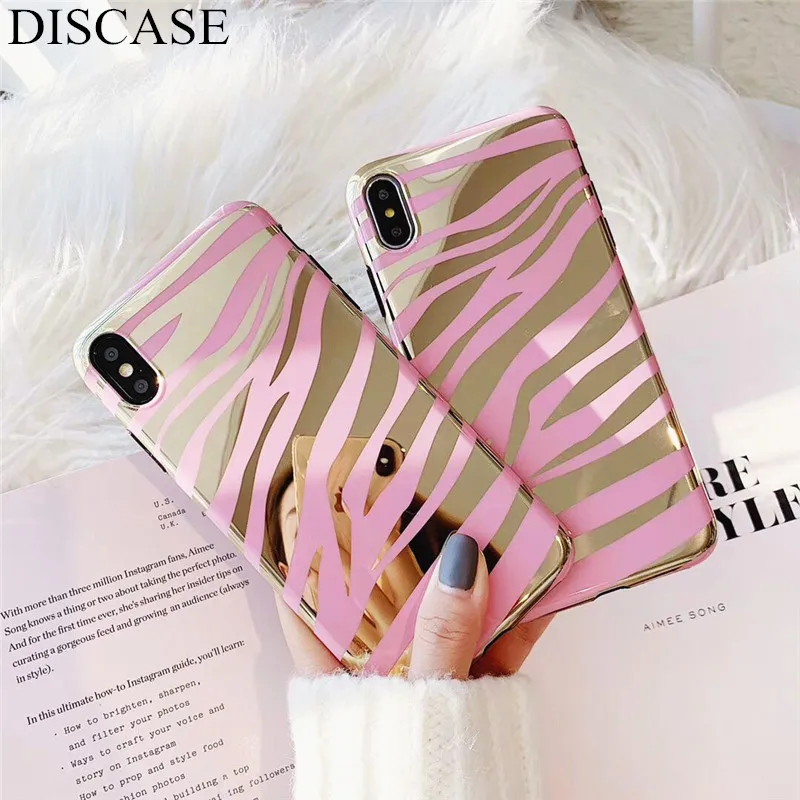 DSICASE Fashion laser mirror zebra pattern Phone Case For iphone XS Max Case For iphone X XR 6 6S 7 8 Plus Cover IMD glossy soft
DSICASE Fashion laser mirror zebra pattern Phone Case For iphone XS Max Case For iphone X XR 6 6S 7 8 Plus Cover IMD glossy soft