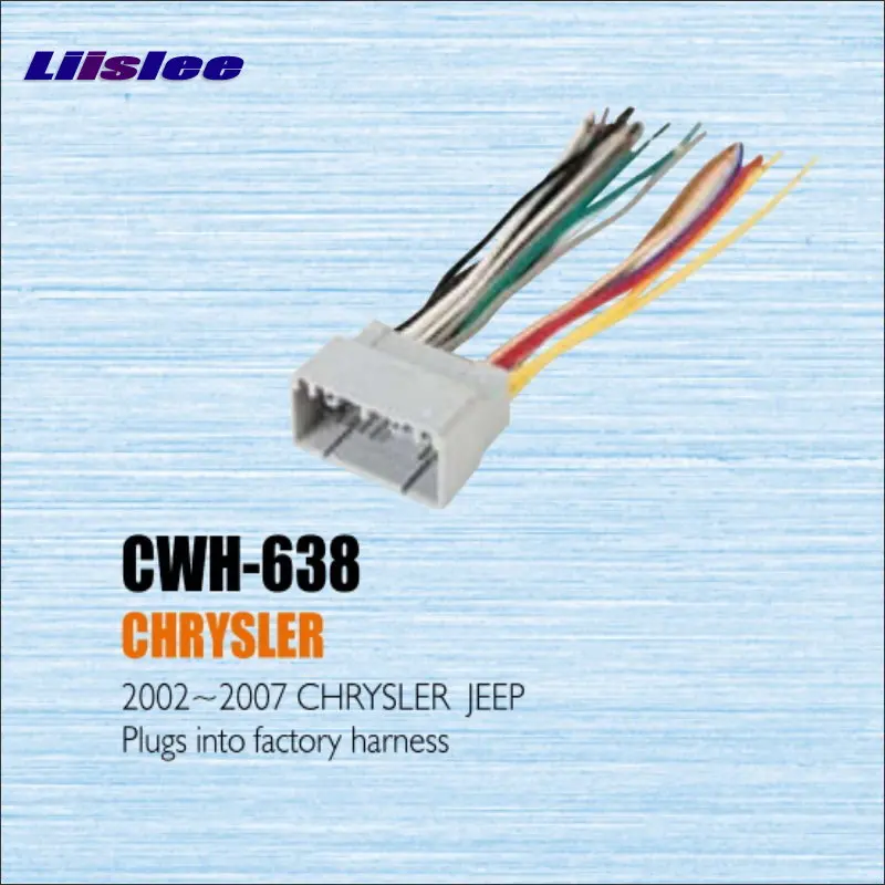 Plugs Into Factory Harness For Chrysle For Jeep 2002~2007 Radio Power Wire Adapter / Aftermarket Stereo Cable / Male DIN To ISO
Plugs Into Factory Harness For Chrysle For Jeep 2002~2007 Radio Power Wire Adapter / Aftermarket Stereo Cable / Male DIN To ISO