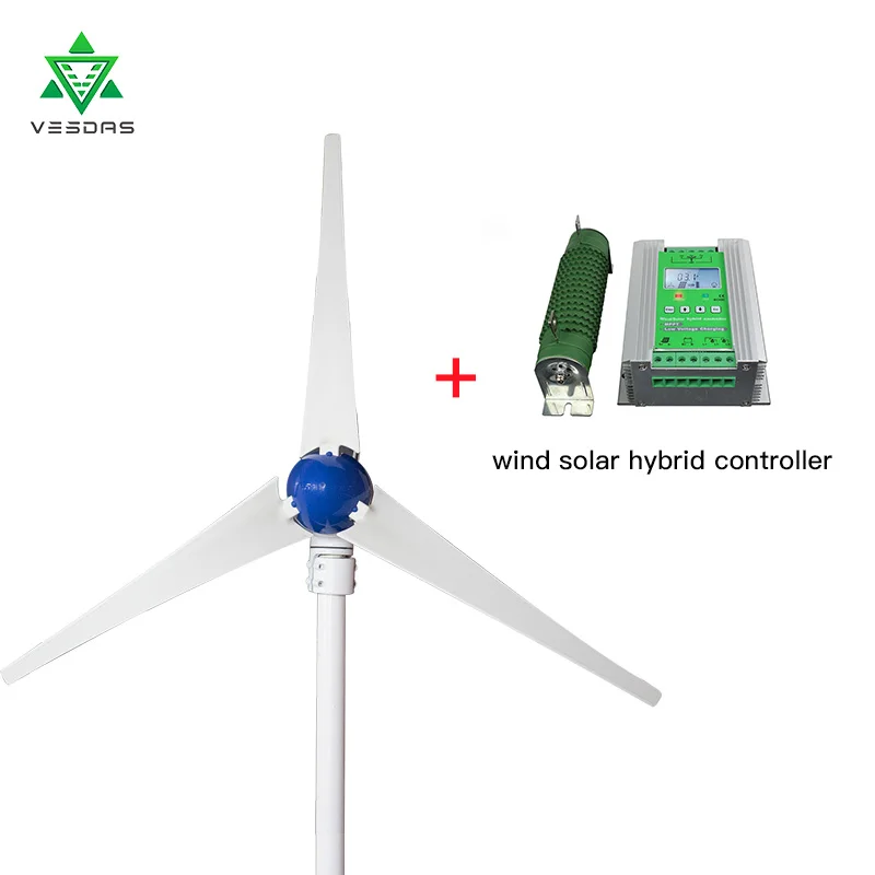400W FA Series 12V or 24VDC 3 or 5 blades wind turbine generator with MPPT Wind Solar Hybrid Controller
400W FA Series 12V or 24VDC 3 or 5 blades wind turbine generator with MPPT Wind Solar Hybrid Controller