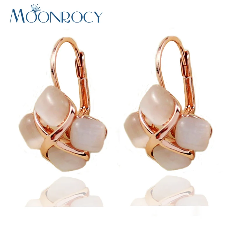 MOONROCY Free Shipping Fashion Jewelry Wholesale Rose Gold Color Crystal Square Opal Earrings for Women Girl Gift
MOONROCY Free Shipping Fashion Jewelry Wholesale Rose Gold Color Crystal Square Opal Earrings for Women Girl Gift