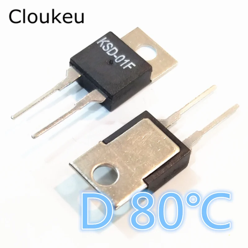 KSD-01F JUC-31F D80C TO-220 Temperature Switch relay Thermal control Normally closed 80 Centigrade
KSD-01F JUC-31F D80C TO-220 Temperature Switch relay Thermal control Normally closed 80 Centigrade
