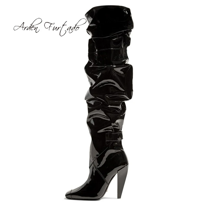 Arden Furtado 2018 spring autumn winter cone heels high heels 11cm pointed toe knee high boots fashion boots big size 45 47 48
Arden Furtado 2018 spring autumn winter cone heels high heels 11cm pointed toe knee high boots fashion boots big size 45 47 48