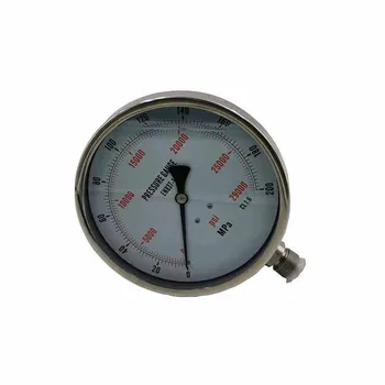 Free shipping Model : WS-EN200-1 6 inch /150MM 200 Mpa Radial Bottom connected stainless steel hydraulic pressure gauge
Free shipping Model : WS-EN200-1 6 inch /150MM 200 Mpa Radial Bottom connected stainless steel hydraulic pressure gauge