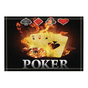 Casino Decor Burnning Poker Cards Bath Rugs, Non-Slip Floor Entryways Outdoor Indoor Front Door Mat
Casino Decor Burnning Poker Cards Bath Rugs, Non-Slip Floor Entryways Outdoor Indoor Front Door Mat