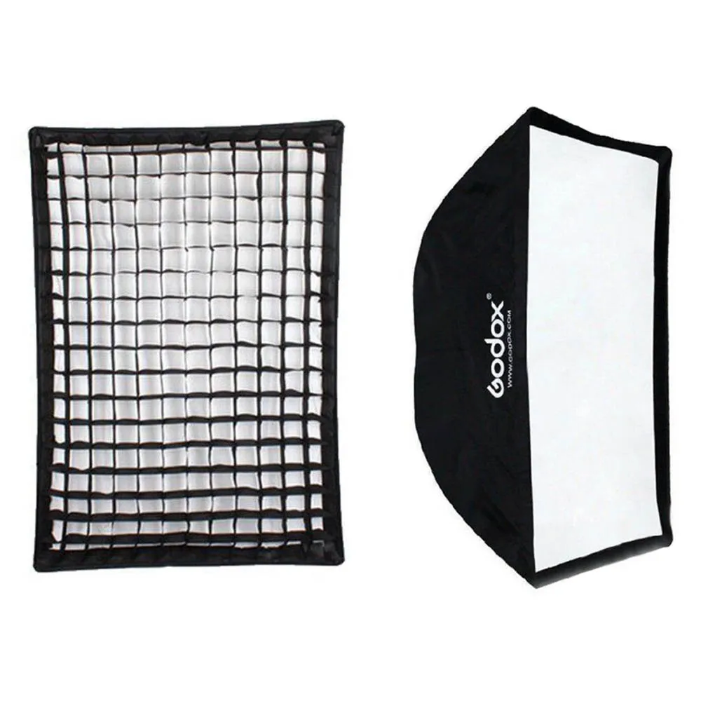 Godox 60x90cm 24" x 36" Umbrella Softbox with Honeycomb Grid for Studio Photography Flash Speedlite
Godox 60x90cm 24" x 36" Umbrella Softbox with Honeycomb Grid for Studio Photography Flash Speedlite