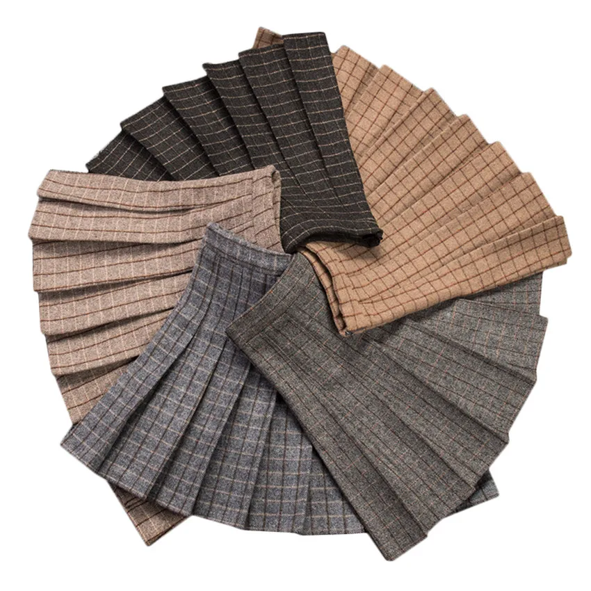 2019 Plus Size Woolen Pleated Skirt Japanese School Girls Plaid Skirt Uniform Student Women High Waist A-Line Skirts Mini WZ664
2019 Plus Size Woolen Pleated Skirt Japanese School Girls Plaid Skirt Uniform Student Women High Waist A-Line Skirts Mini WZ664
