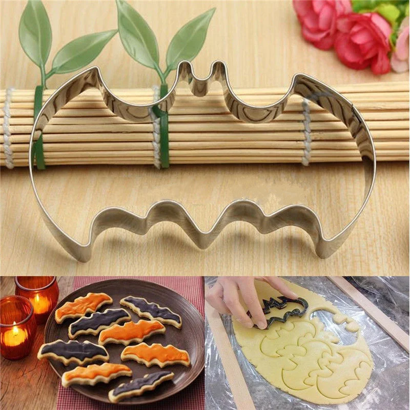 1Pcs Stainless Steel Halloween Fondant Cookies Cutter Mold Bat Vampire Cake Decoration Mould
1Pcs Stainless Steel Halloween Fondant Cookies Cutter Mold Bat Vampire Cake Decoration Mould