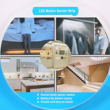 1M Sensitive PIR Motion Sensor Strip Light Automatic Remote SMD2835 Waterproof LED light for Wardrobe Cabinet Closet Cupboard
1M Sensitive PIR Motion Sensor Strip Light Automatic Remote SMD2835 Waterproof LED light for Wardrobe Cabinet Closet Cupboard