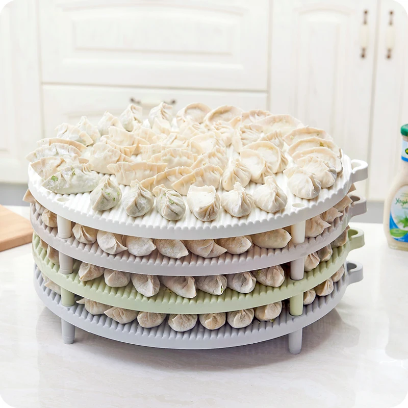 Multifunctional Stackable Multi-layer Dumpling Holder Rack Household Plastic Round Dumplings Tray Kitchen Gadgets
Multifunctional Stackable Multi-layer Dumpling Holder Rack Household Plastic Round Dumplings Tray Kitchen Gadgets