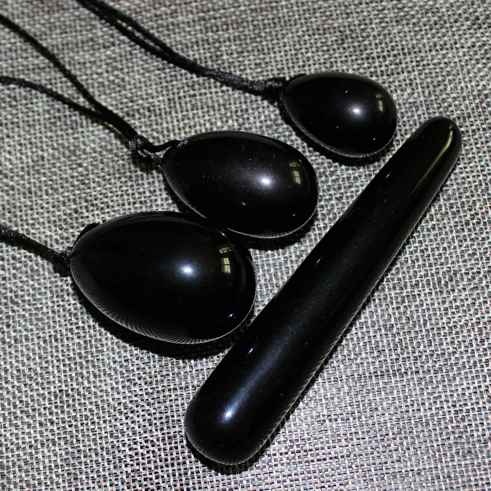 natural obsidian Yoni Egg 11cm Crystal Massage Wand Ben Wa Ball Jade Eggs Yoni Wand for Women Kegel Vaginal Ball Exerciser
natural obsidian Yoni Egg 11cm Crystal Massage Wand Ben Wa Ball Jade Eggs Yoni Wand for Women Kegel Vaginal Ball Exerciser