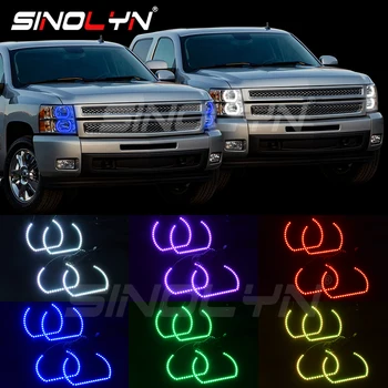 Sinolyn RGB Angel Eyes Retrofit For Chevrolet Silverado Halogen Xenon Headlight LED Halos DRL SMD Car Lights Accessories Tuning
Sinolyn RGB Angel Eyes Retrofit For Chevrolet Silverado Halogen Xenon Headlight LED Halos DRL SMD Car Lights Accessories Tuning
