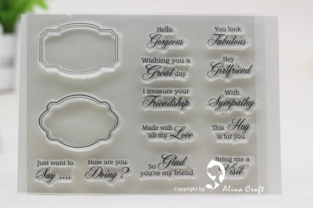 clear stamp greeting 