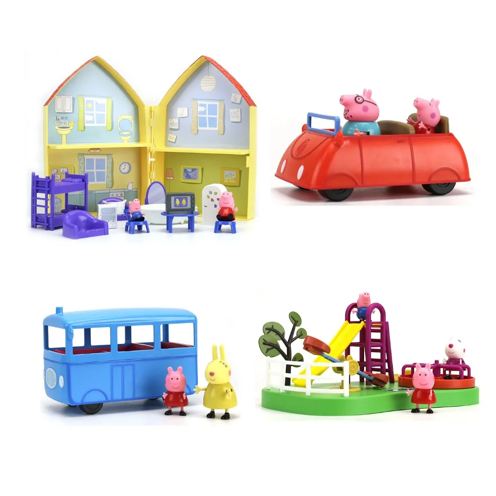 Genuine Peppa Pig-- Peppa's House Peppa's red car Peppa's School Bus Playground Ferris wheel train Geroge Kids Toy birthday GIFT
Genuine Peppa Pig-- Peppa's House Peppa's red car Peppa's School Bus Playground Ferris wheel train Geroge Kids Toy birthday GIFT