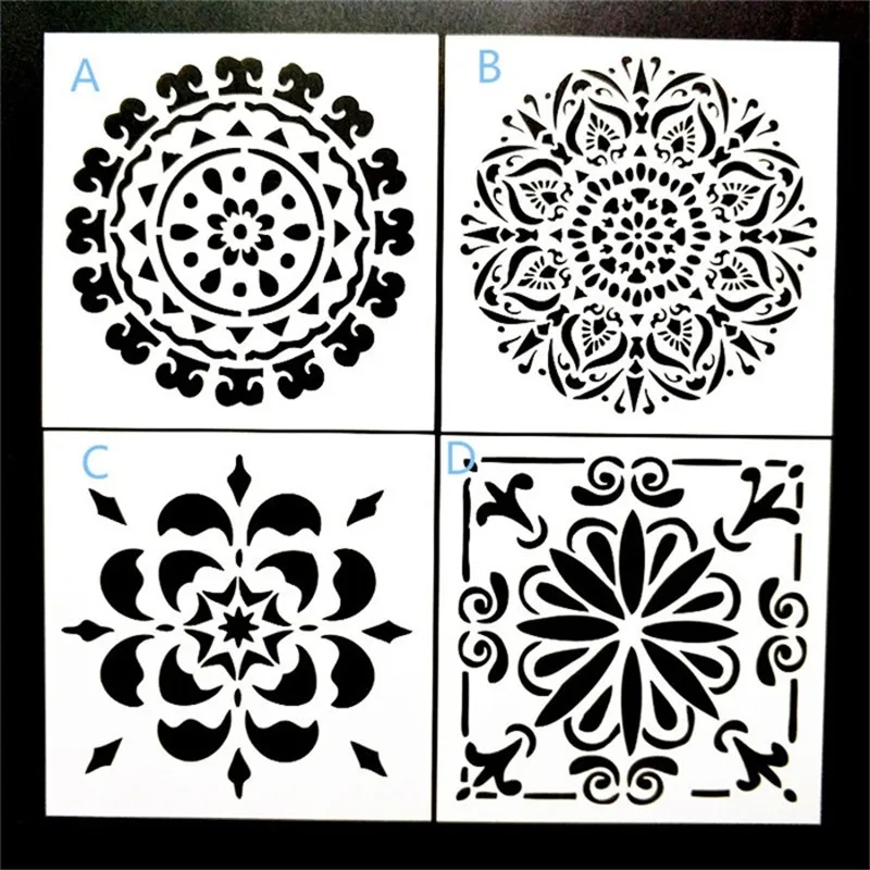 DIY Painting 15*15cm Vintage Flower Pattern Stencil Template For Tile Floor Fabric Furniture Painting Decorative
DIY Painting 15*15cm Vintage Flower Pattern Stencil Template For Tile Floor Fabric Furniture Painting Decorative
