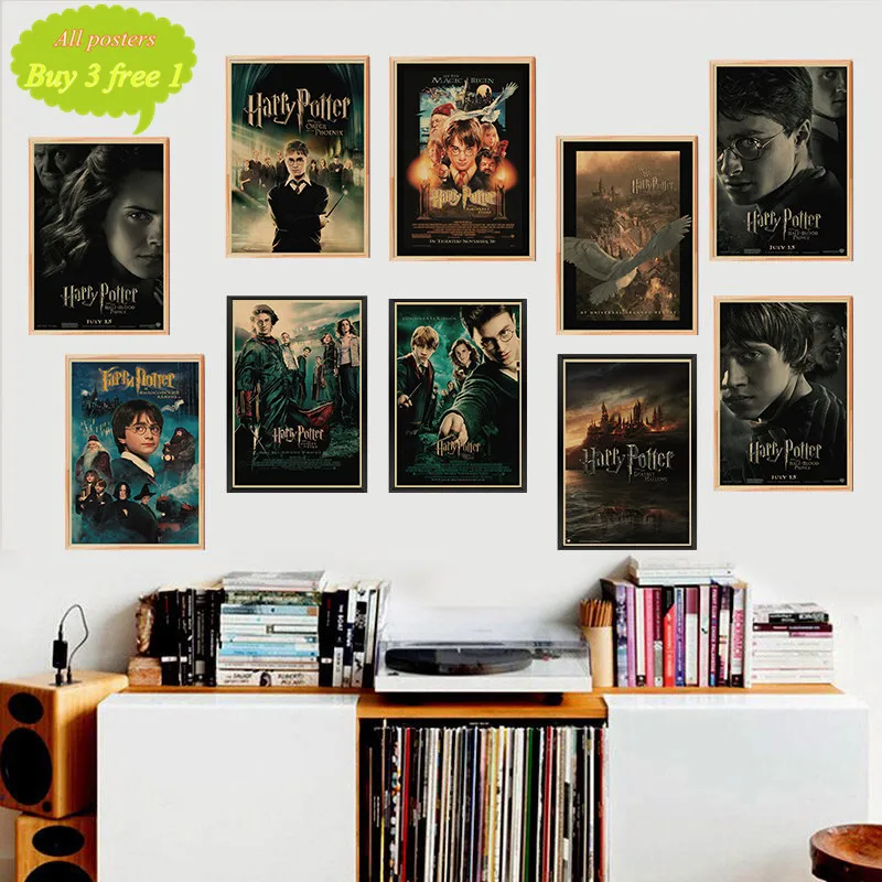Harry James Potter Academy of Magic Part Magic Stone Poster Series Retro Kraft Paper Antique Wall Sticker Cafe Home Decor
Harry James Potter Academy of Magic Part Magic Stone Poster Series Retro Kraft Paper Antique Wall Sticker Cafe Home Decor
