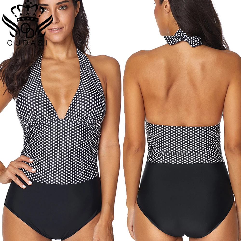New dot Deep V one Piece Swimsuit Women Vintage Bathing Suits Plus Size Swimwear Sexy Monokini Backless Summer Beach Wear Swim
New dot Deep V one Piece Swimsuit Women Vintage Bathing Suits Plus Size Swimwear Sexy Monokini Backless Summer Beach Wear Swim