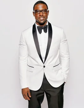 High Quality One Button White Groom Tuxedos Groomsmen Men's Wedding Prom Suits Custom Made (Jacket+Pants+Girdle+Tie) K:100
High Quality One Button White Groom Tuxedos Groomsmen Men's Wedding Prom Suits Custom Made (Jacket+Pants+Girdle+Tie) K:100