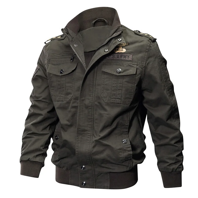 Men Jackets Army Military Field Jacket Men's Pilot Jacket Casaco Masculino Windbreaker Men Casual Cargo Jaqueta Spring Autumn
Men Jackets Army Military Field Jacket Men's Pilot Jacket Casaco Masculino Windbreaker Men Casual Cargo Jaqueta Spring Autumn