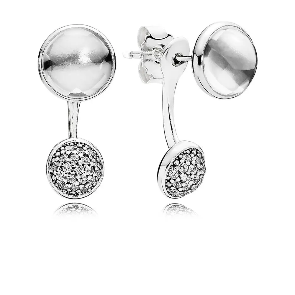 Real 925 Sterling Silver Dazzling Poetic Droplets Pandora Original Drop Earrings With Clear CZ For Women Charm Gift DIY Jewelry
Real 925 Sterling Silver Dazzling Poetic Droplets Pandora Original Drop Earrings With Clear CZ For Women Charm Gift DIY Jewelry