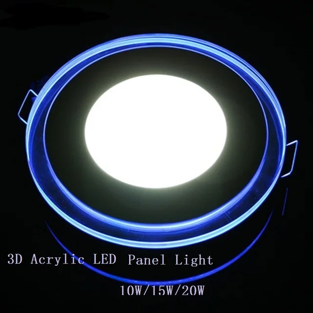 3D Acrylic LED Panel Light 10W 15W 20W LED Panel Light Round Downlight AC 85V-265V LED Ceiling Recessed Light Indoor Light
3D Acrylic LED Panel Light 10W 15W 20W LED Panel Light Round Downlight AC 85V-265V LED Ceiling Recessed Light Indoor Light