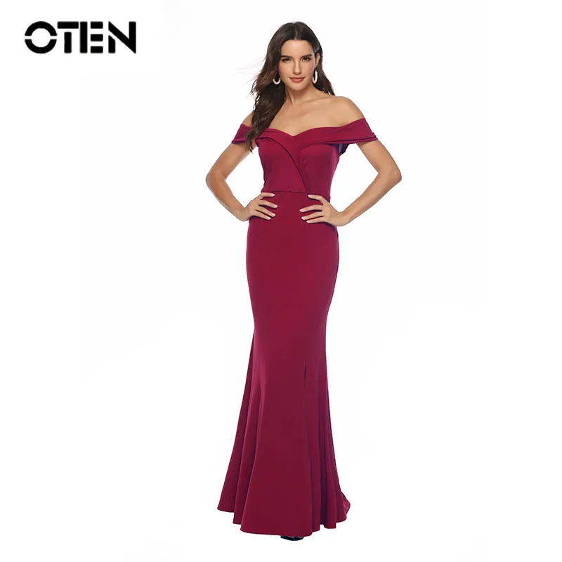 OTEN 2019 Spring Vintage Off Shoulder V-neck Slit Dress Sleeveless Party Evening Skater Rockabilly Women Floor Sexy Dress
OTEN 2019 Spring Vintage Off Shoulder V-neck Slit Dress Sleeveless Party Evening Skater Rockabilly Women Floor Sexy Dress