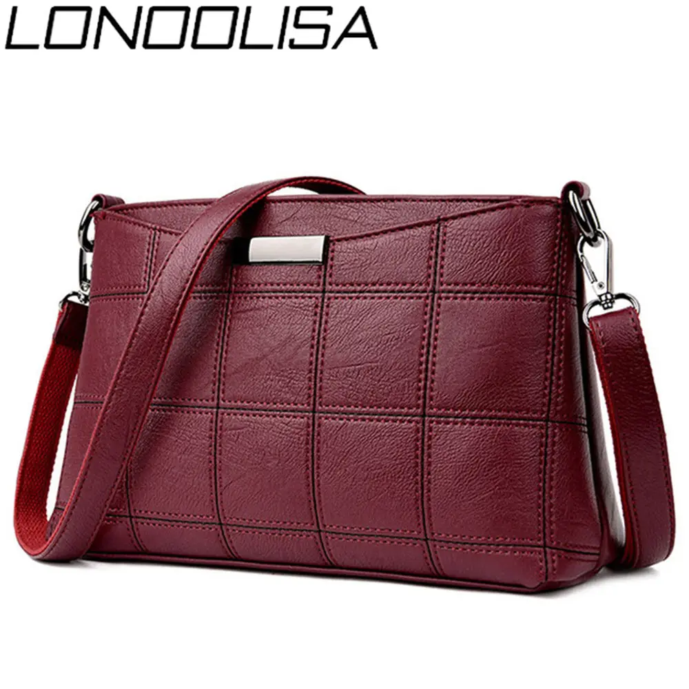 LONOOLISA Ladies Hand Crossbody Bags For Women 2019 Plaid Leather Luxury Handbags Women Bags Designer Sac A Main Bolsa Feminina
LONOOLISA Ladies Hand Crossbody Bags For Women 2019 Plaid Leather Luxury Handbags Women Bags Designer Sac A Main Bolsa Feminina