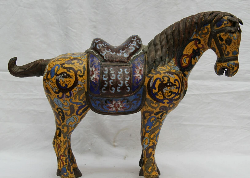 USPS to USA S2597 15" Chinese Cloisonne Enamel Copper Success Zodiac Year Tang Horse Stand Statue B0401
USPS to USA S2597 15" Chinese Cloisonne Enamel Copper Success Zodiac Year Tang Horse Stand Statue B0401