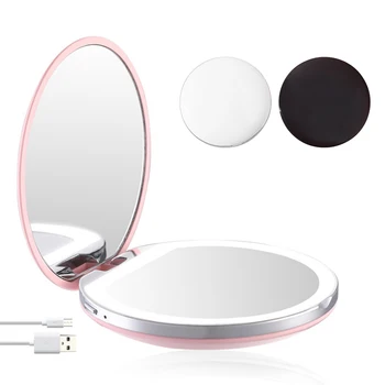 3Lights mini makeup mirror Portable round fill light mirror 3X Magnify Fold USB Connect Cable Built-in Battery Chargeable mirror
3Lights mini makeup mirror Portable round fill light mirror 3X Magnify Fold USB Connect Cable Built-in Battery Chargeable mirror