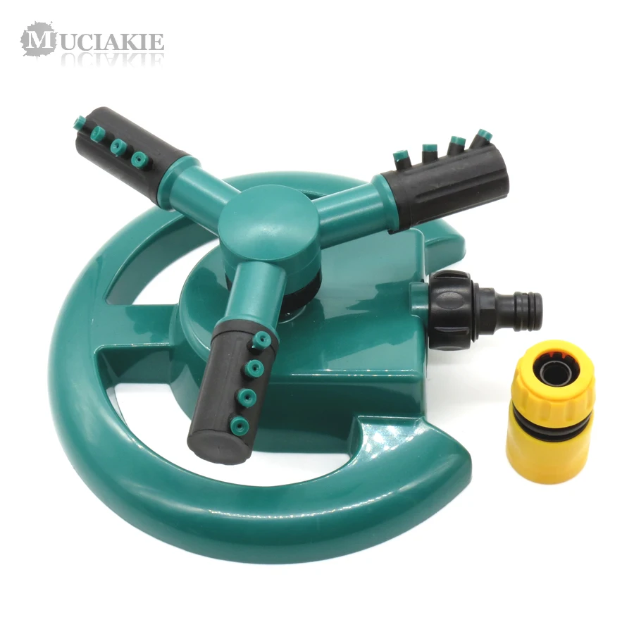 MUCIAKIE 1PC Garden 360 Degrees Rotating Sprinkler Automatic 3 Nozzles Three Arms Garden Watering for Lawn Grass Hose Connecter
MUCIAKIE 1PC Garden 360 Degrees Rotating Sprinkler Automatic 3 Nozzles Three Arms Garden Watering for Lawn Grass Hose Connecter