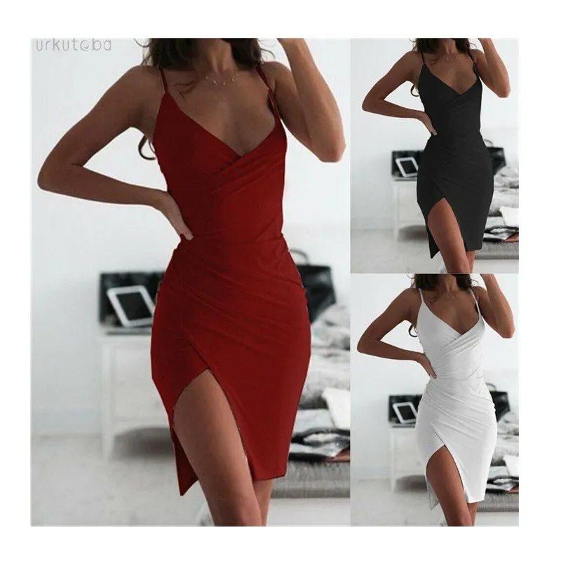 New Womens 2019 Summer Sexy Ladies Dress V Neck Sleeveless Bodycon Club Party Solid White Midi Dress Plus Size
New Womens 2019 Summer Sexy Ladies Dress V Neck Sleeveless Bodycon Club Party Solid White Midi Dress Plus Size