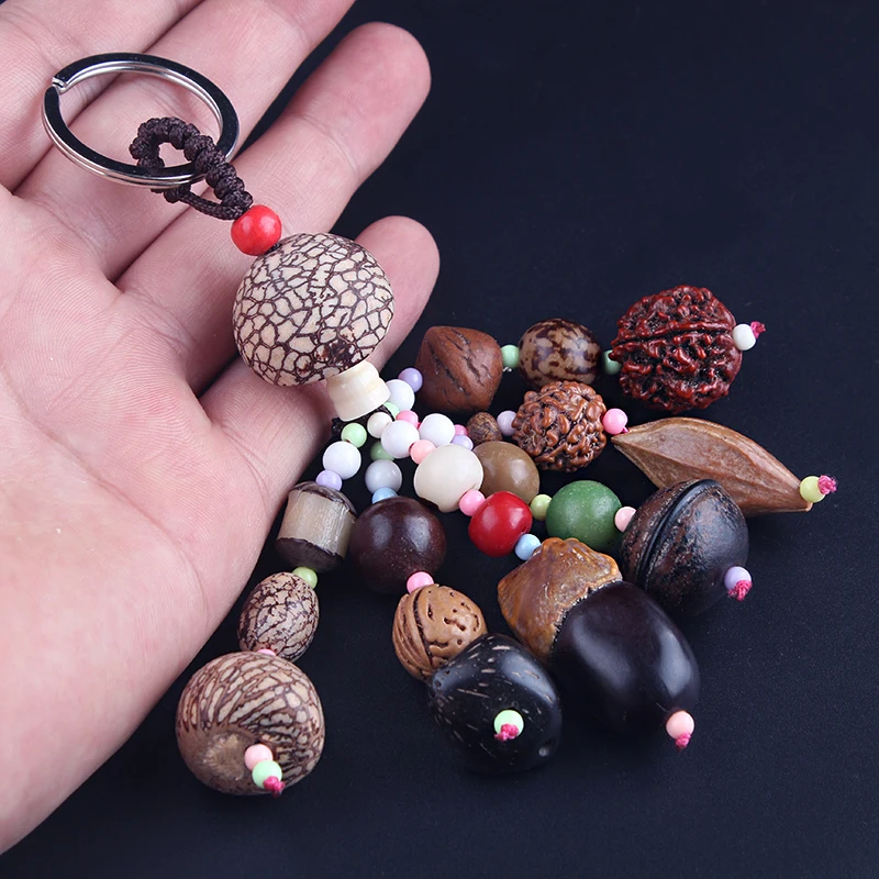 WEIYU Fashion Vintage Ethnic Bodhi Keychain Keyring Handmade Crafts Car Keychain Red Wood Beads Key Rings With Stone Beads
WEIYU Fashion Vintage Ethnic Bodhi Keychain Keyring Handmade Crafts Car Keychain Red Wood Beads Key Rings With Stone Beads