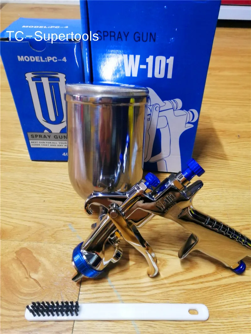 W-101 Spray Gun 134G w101 HVLP Manual Paint spray Gun Gravity 1.0/1.3/1.5/1.8mm Furniture Car Coating Painting Lisson
W-101 Spray Gun 134G w101 HVLP Manual Paint spray Gun Gravity 1.0/1.3/1.5/1.8mm Furniture Car Coating Painting Lisson