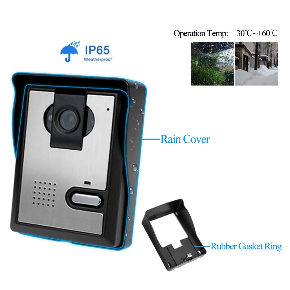 Бесплатная доставка видео домофон система дверной звонок Открытый CMOS камера