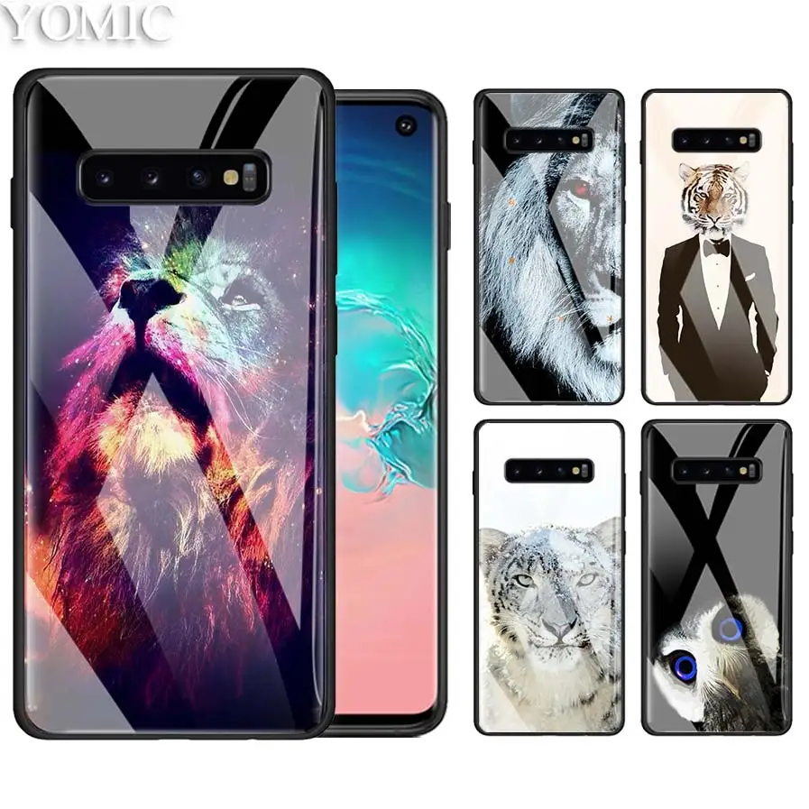 Tempered Glass Phone Case for Samsung Galaxy S10e S9 S8 S10 Plus A50 A30 Note 9 10 Phone Coque Cover animal tiger lion cute cat
Tempered Glass Phone Case for Samsung Galaxy S10e S9 S8 S10 Plus A50 A30 Note 9 10 Phone Coque Cover animal tiger lion cute cat