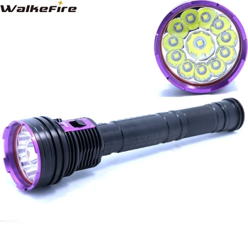Hunting Flashlight Waterproof Aluminum Alloy 30000 Lumens 12 * XM-L2 LED Diving Flashlight Torch
Hunting Flashlight Waterproof Aluminum Alloy 30000 Lumens 12 * XM-L2 LED Diving Flashlight Torch