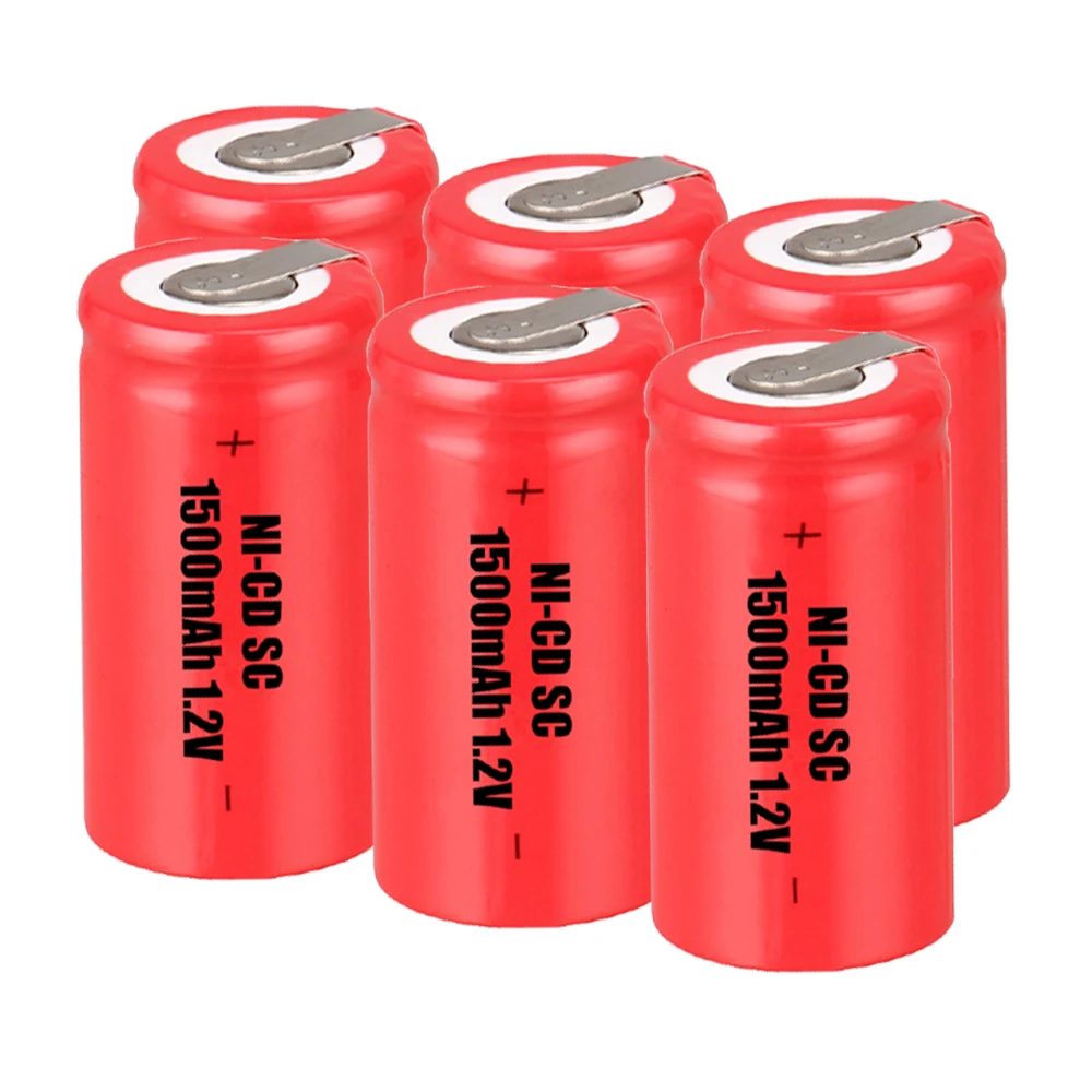 Lowest price 6 piece SC battery 1.2v batteries rechargeable 1500mAh nicd battery for power tools akkumulator
Lowest price 6 piece SC battery 1.2v batteries rechargeable 1500mAh nicd battery for power tools akkumulator